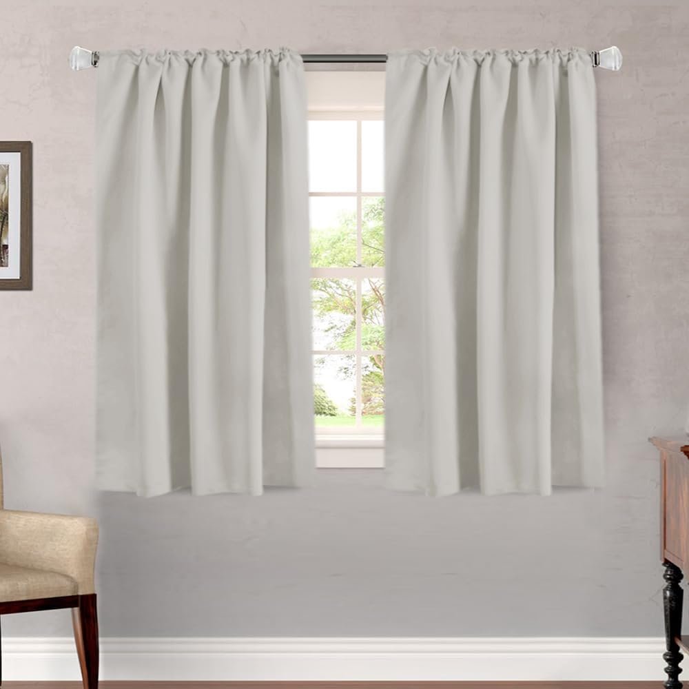 Thermal Insulated Blackout Curtains, Back Tab Window Drapes for Home - Image 2