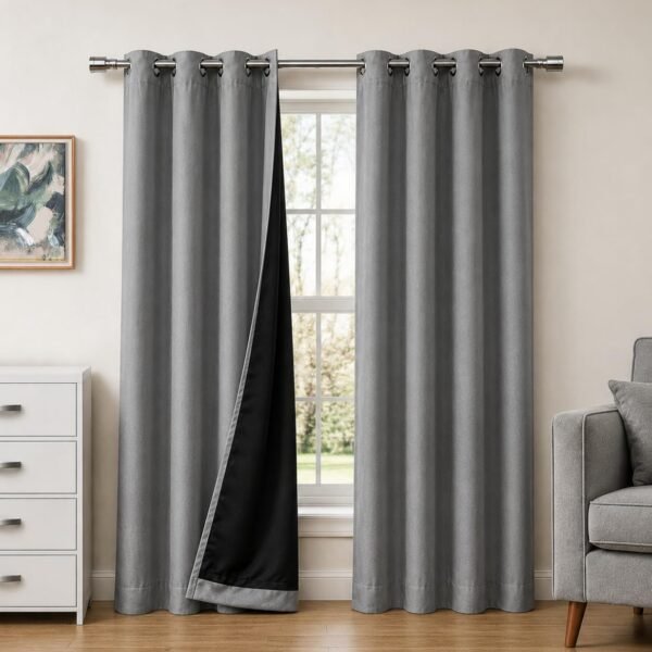 Blackout Curtains for Bedroom and Living Room, Thermal Insulated Window Drapes