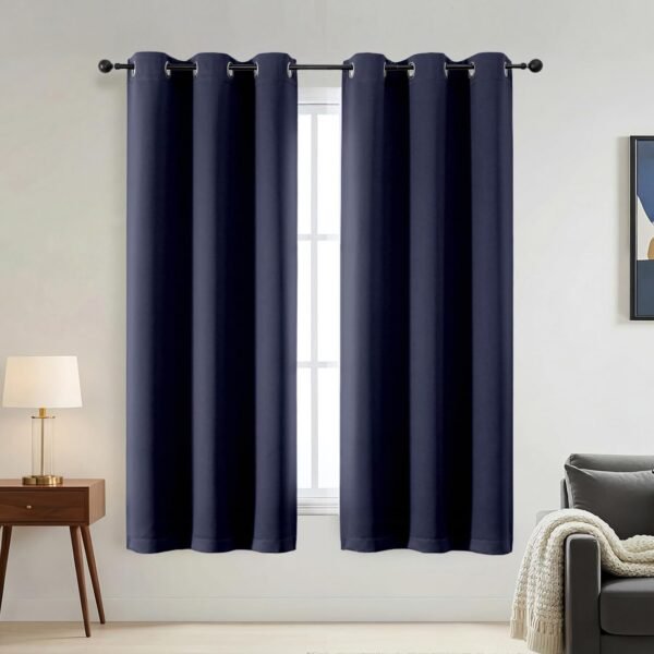 Blackout Curtains with Thermal Insulation, Soft Window Drapes for Bedroom and Living Room