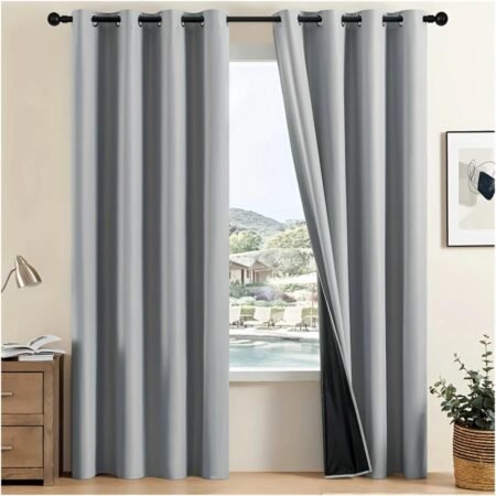 Thermal Insulated Blackout Curtains, Rod Top Window Drapes
