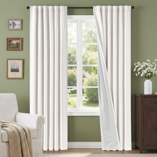 Blackout Curtains for Bedroom, Room Darkening Window Drapes