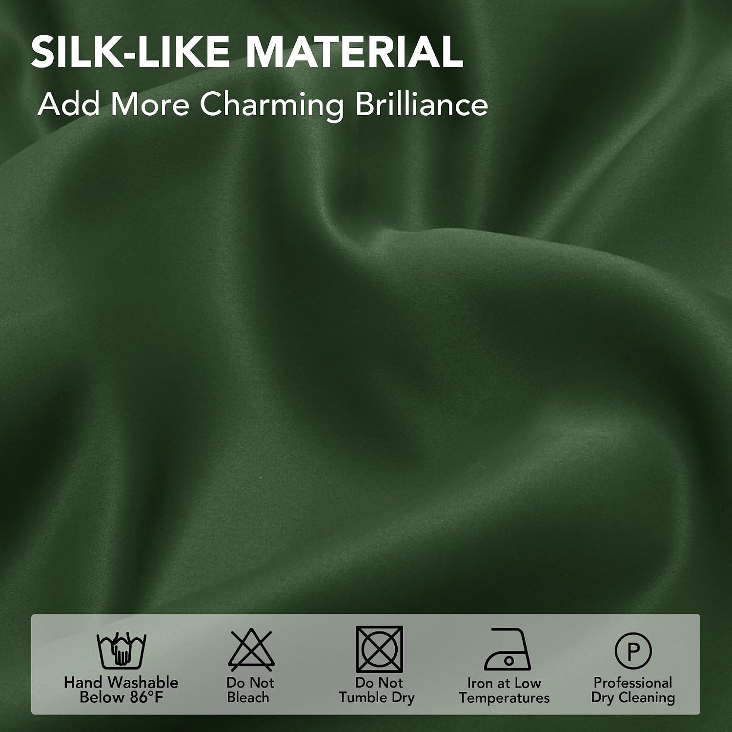 Blackout Curtains with Lined Backing, Thermal Room Darkening Drapes - Image 2