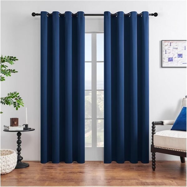 Modern Blackout Curtains, Room Darkening Window Drapes for Home
