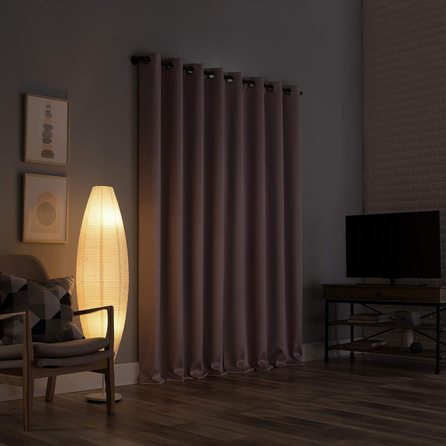 Theater Style Blackout Curtains, Thermal Insulated Grommet Window Drapes - Image 2