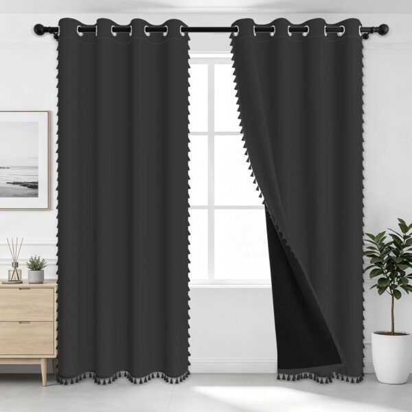 Thermal Insulated Blackout Curtains, Light Blocking Window Drapes