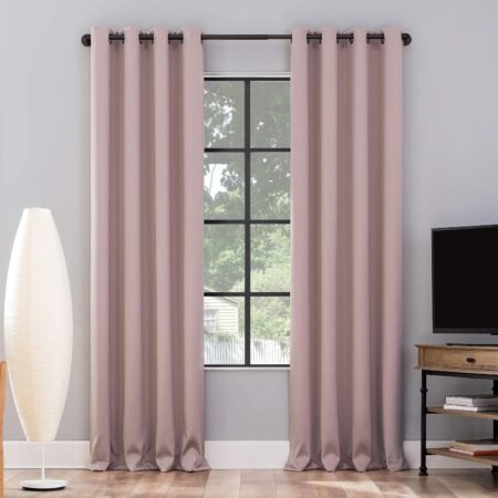 Theater Style Blackout Curtains, Thermal Insulated Grommet Window Drapes