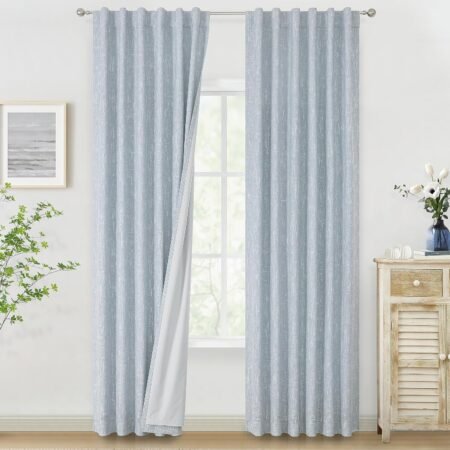 Full Blackout Curtains, Thermal Insulated Window Panels for Bedroom